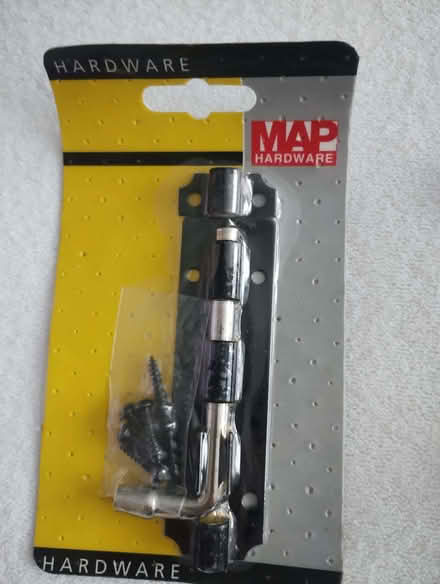 Photo of free 4" Jappaned bolt (Baldock SG7) #1