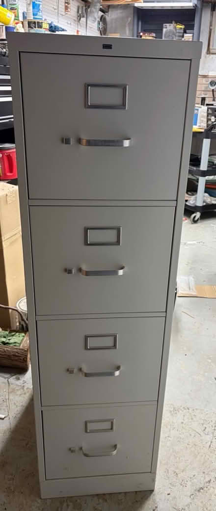 Photo of free 4 Drawer file cabinet (Belmont, MA) #1