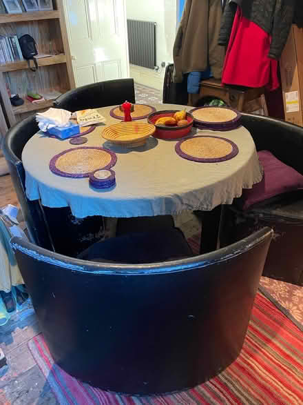 Photo of free Set of 4 fake leather dining chairs (Fairfield LA1) #2