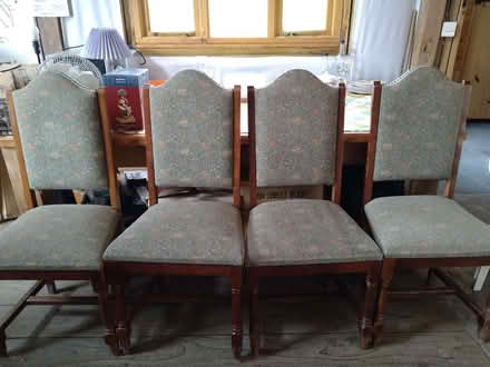 Photo of free 4 Upholstered DIning Chairs (Llansaintfraed in Elwel LD2) #1