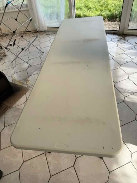 Photo of free 8 foot long folding table (Ringmer BN8) #2