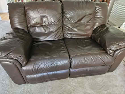 Photo of free Leather reclining sofa and armchair (Velmead GU52) #2