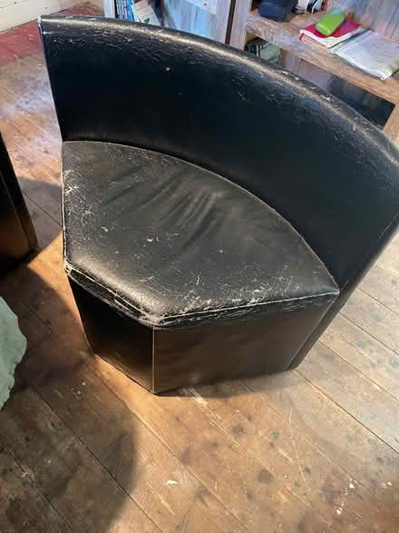 Photo of free Set of 4 fake leather dining chairs (Fairfield LA1) #1