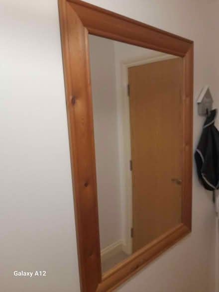 Photo of free Teak surround mirror (Fareham PO14) #1