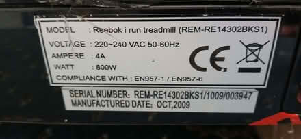 Photo of free Reebok I-run treadmill (Birkby HD2) #4