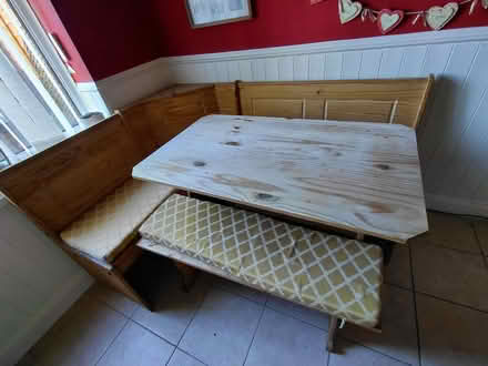 Photo of free Solid wooden table & bench (Lyng B70) #2