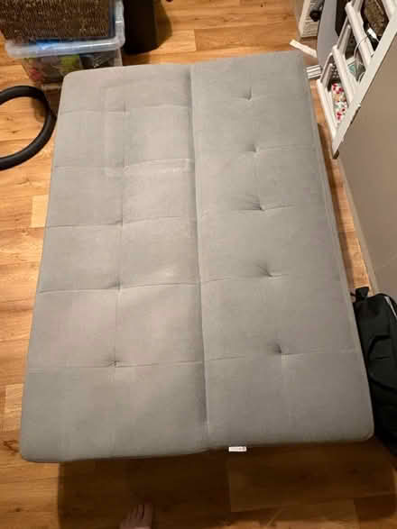 Photo of free Grey linen sofa/bed (Kings Norton B38) #3