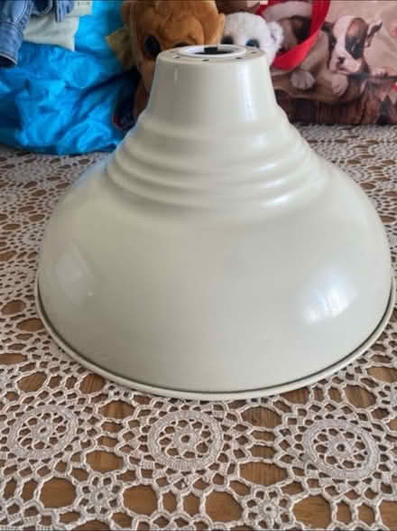 Photo of free Cream Metal Ceiling Light Shade (Cheshunt En8) #1