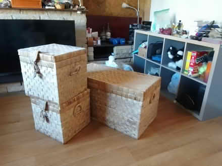 Photo of free Wicker storage boxes (Hounslow TW4 6Ba) #2