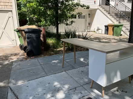 Photo of free Light colored wooden L-Sgaoeb (15 G street, San Rafael) #4