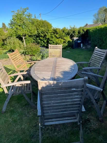 Photo of free Teak garden set (Sp11 0hd) #2