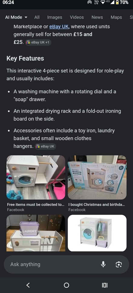 Photo of free Child's roleplay washing machine (Richmond TW9) #4