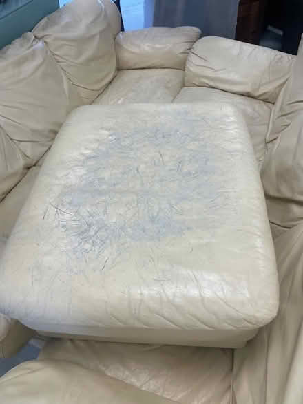 Photo of free Faux Leather Couches and Ottoman (South Elgin) #2