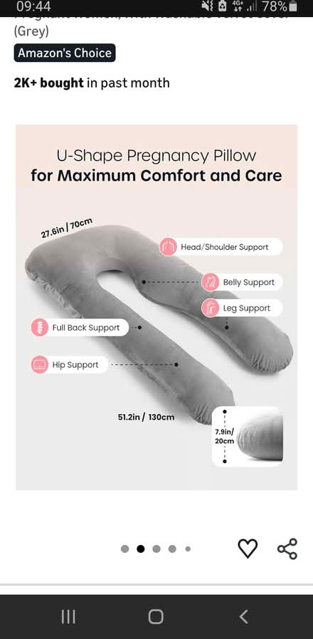 Photo of free pregnancy pillow (S5 parson Cross) #1