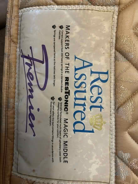 Photo of free Spring mattress (Hobson's Monument CB2) #3