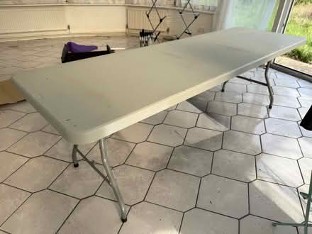 Photo of free 8 foot long folding table (Ringmer BN8) #1