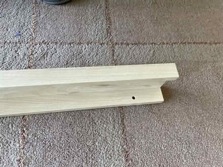 Photo of free JAK picture rail. 120cm long. Light oak effect. (Crouch End N6) #2