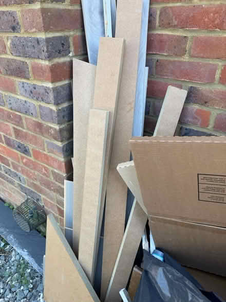 Photo of free Offcuts mdf shelves (Faygate) #1