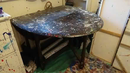 Photo of free Solid Wood Drop Leaf Table (S8 Lowedges) #3
