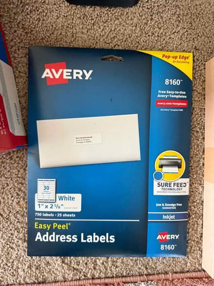 Photo of free Mailing labels (Eastlake) #1