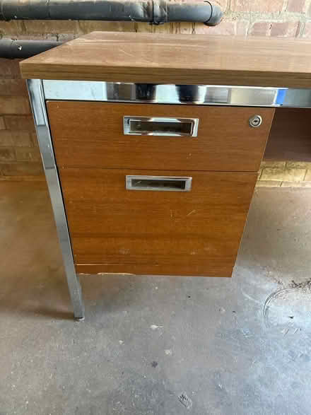 Photo of free Wooden Desk with lockable drawers (Halton LA2) #2