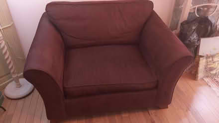 Photo of free M&S Cuddle sofa with fire label (Lower Bebington CH63) #2