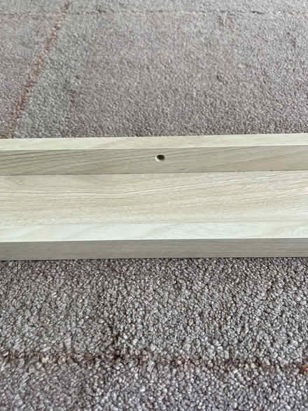 Photo of free JAK picture rail. 120cm long. Light oak effect. (Crouch End N6) #4