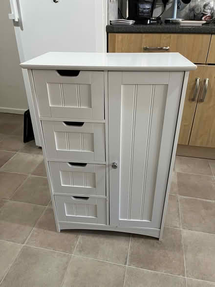 Photo of free Small White Cupboard (Orton Malborne PE2) #2