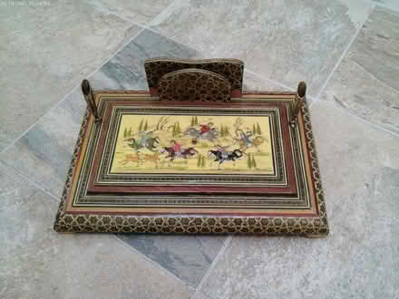 Photo of free Decorative Iranian Desk Tidy (Woollard BS39) #1