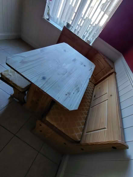 Photo of free Solid wooden table & bench (Lyng B70) #1