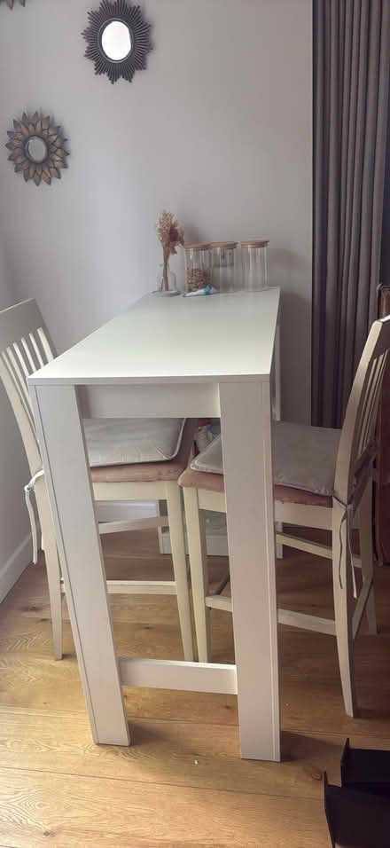 Photo of free Breakfast table with 2 high chairs (Tunbridge Wells S. TN2) #1