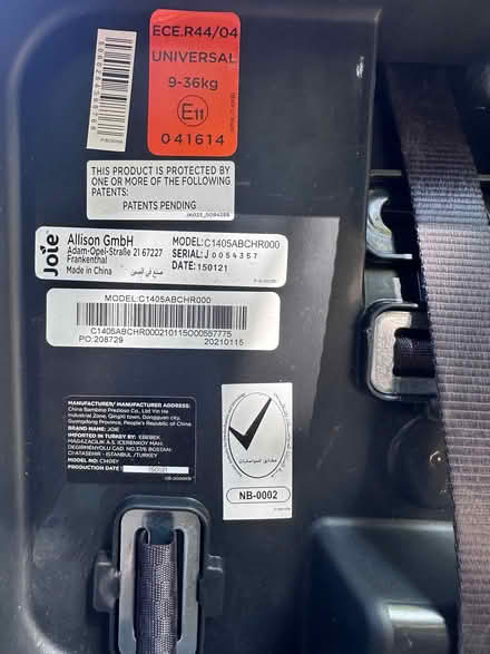 Photo of free Jolie childs car seat (St Albans AL1) #2