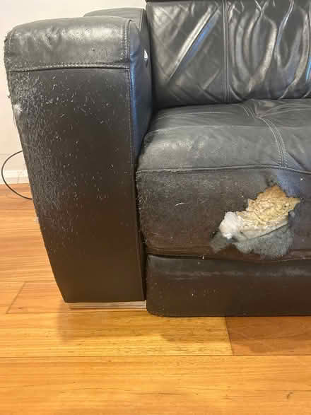 Photo of free Black leather recliner lounge suite (Dianella) #3
