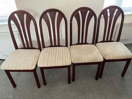 Photo of free 4 Mahogany-Style Dining Chairs (Hinckley LE10 1) #1