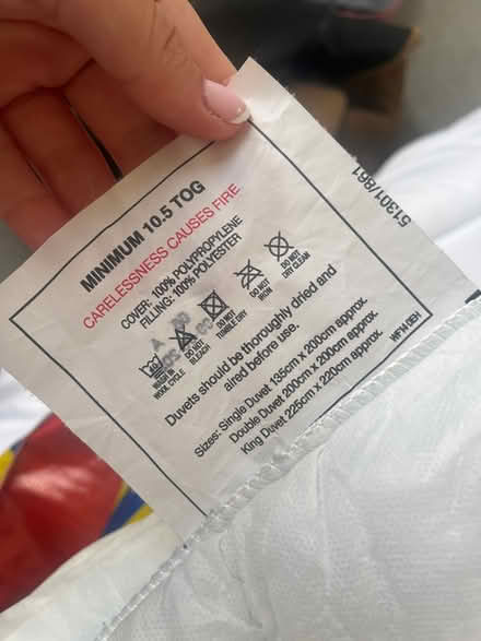 Photo of free Double thin duvet (Killbarack) #2