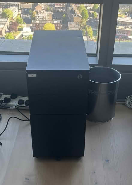 Photo of free Black pedestal cabinet for giveaway (E14 4EG) #1