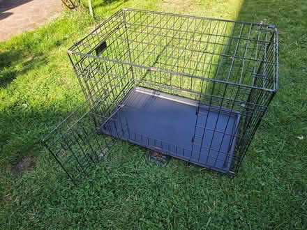 Photo of free Puppy/Dog car crate metal (Oxted) #1