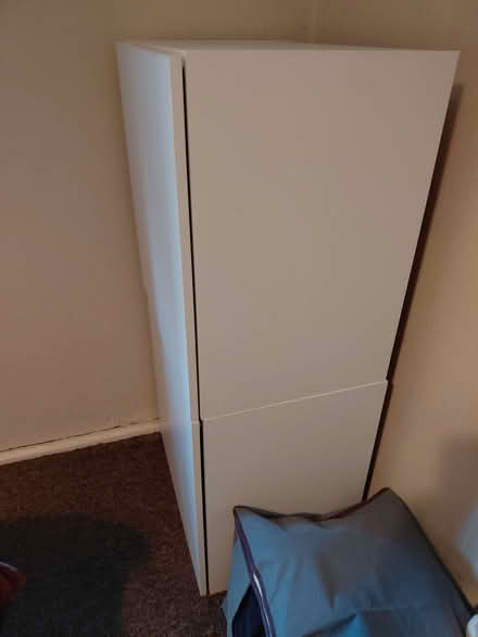 Photo of free 2 white cupboards (Southport PR9) #1