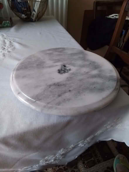 Photo of free 12" diameter stone Lazy Susan (Fords Farm RG31) #1