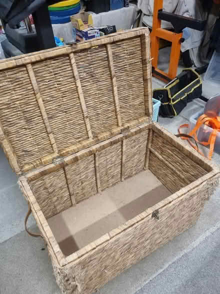Photo of free Large wicker type storage chest (Coldean BN1) #3