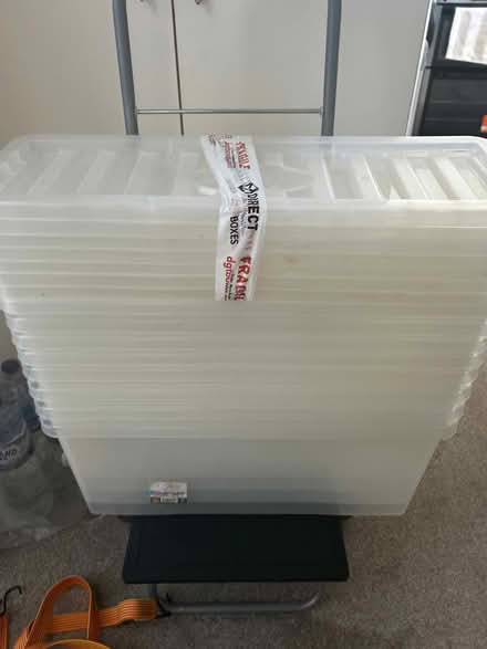 Photo of free strong plastic storage boxes (Northolt HA4) #1