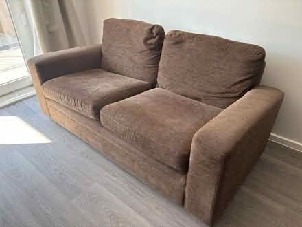 Photo of free 2-Seater Brown Fabric Sofa (Windsor SL4) #3