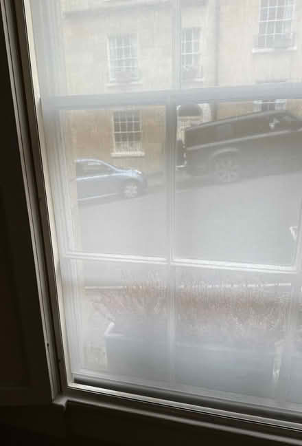 Photo of free Sheer white privacy roller blind (Sion Hill BA1) #2