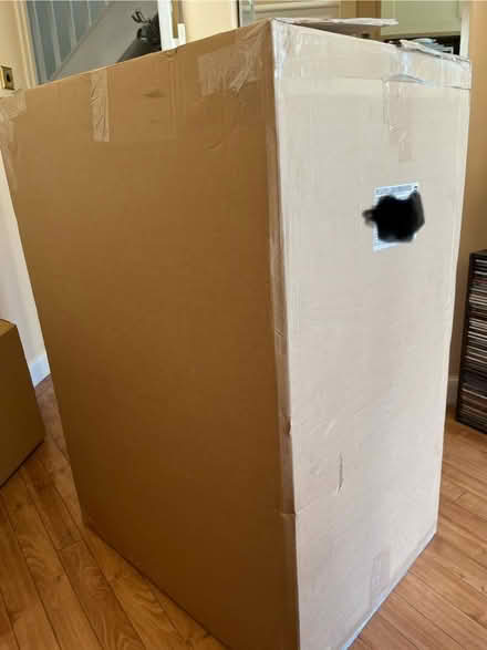 Photo of free Large Brown Cardboard Packing Box 114 x 60 x 80 cm (New Malden KT3) #1