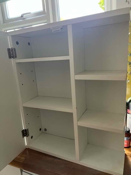Photo of free Mirrored bathroom cabinet with shelves (Jersey Farm AL4) #3