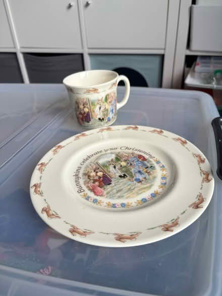 Photo of free Christening gift set (plate&mug) (Sunnyhill DE23) #1