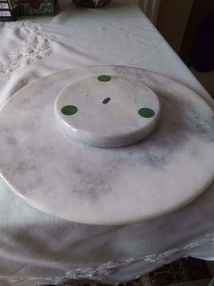 Photo of free 12" diameter stone Lazy Susan (Fords Farm RG31) #2