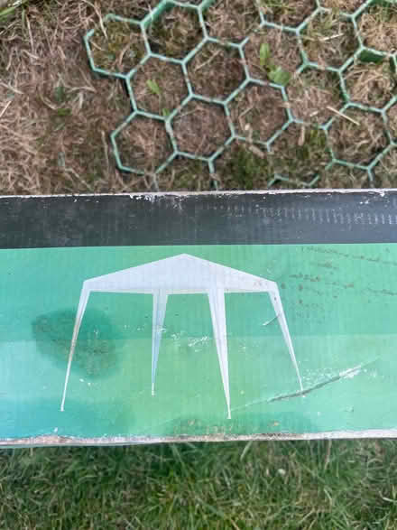 Photo of free Gazebo white metal poles with PE canopy (Seaford BN25) #2