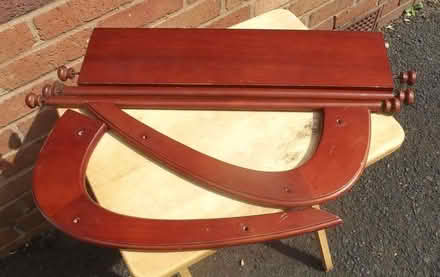 Photo of free Wood Towel Rack + Shelf for Bathroom or Kitchen (Franche DY11) #1