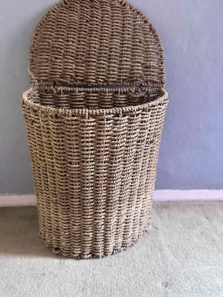 Photo of free Wicker laundry basket semi circular (Far Bletchley MK3) #4
